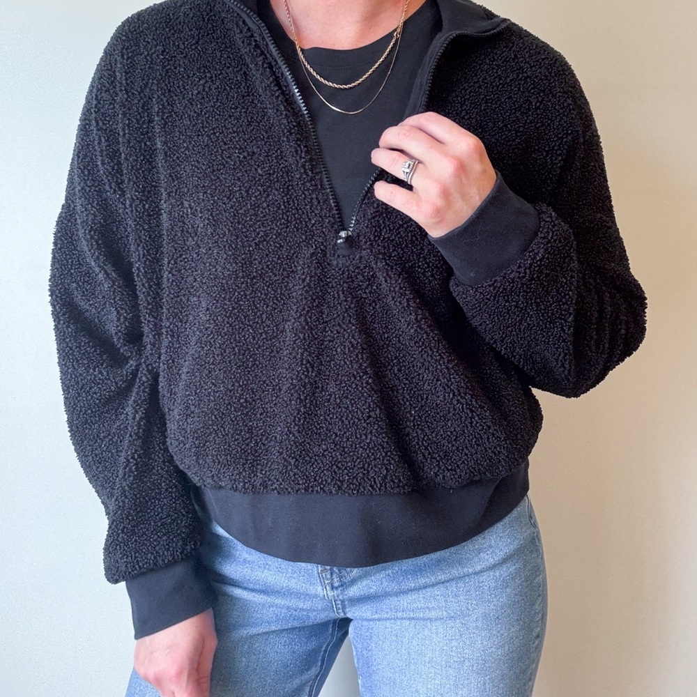 Fabletics Black Sherpa Jacket - image 3